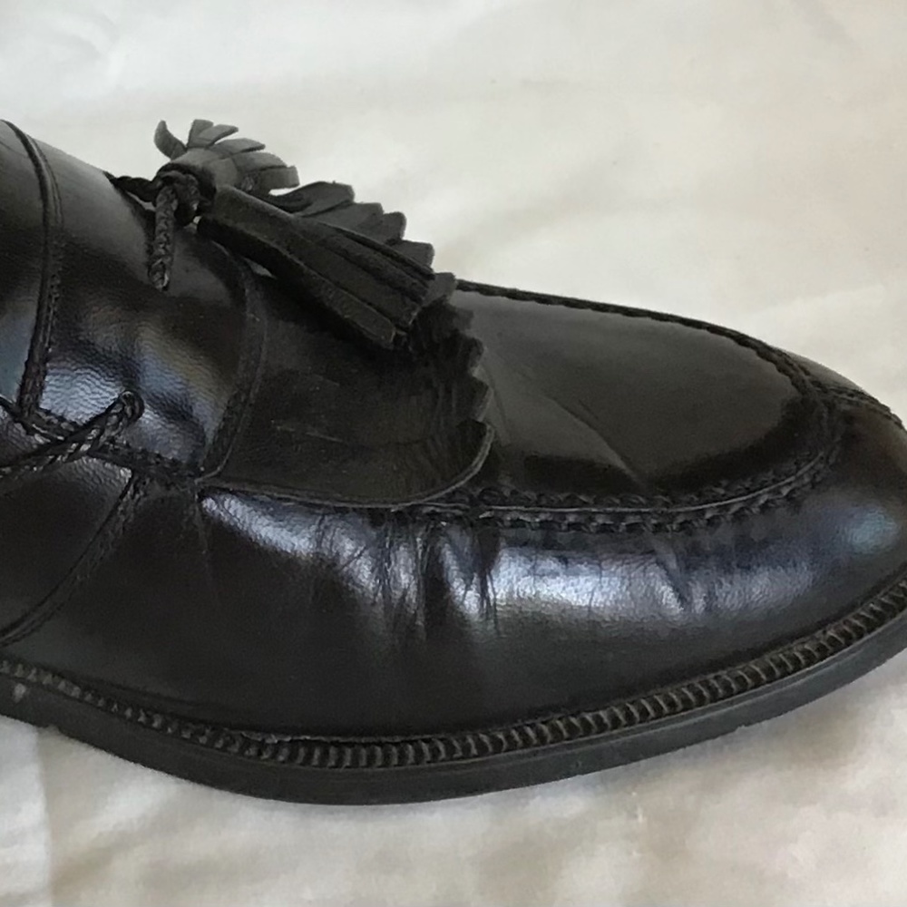 Rodolfo Valentino men’s 9.5D black dress shoes‎ with tassels